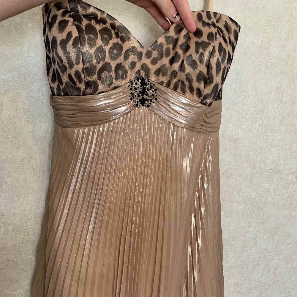 CIRE Léopard and Gold Prom Dress 16